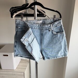 Zara Sky Blue Jean Skort